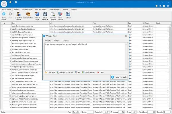 Free Email Extractor 5.7 cracked