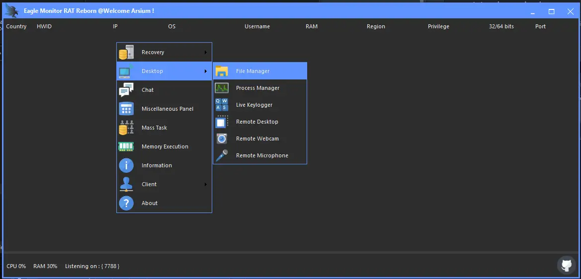 Eagle Monitor RAT Reborn 2024