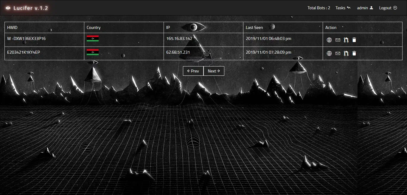 Lucifer v.1.2 HTTP Botnet