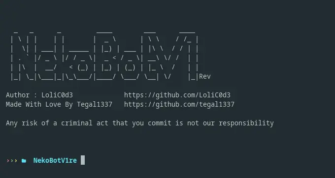 Neko Bot V 1.0