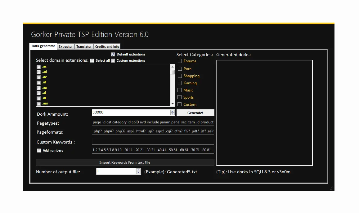 Gorker Private TSP Edition 6.0