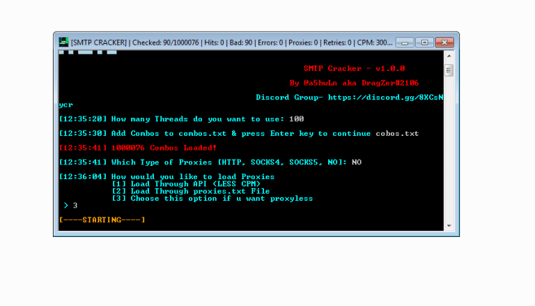 SMTP Cracking Tool v1.0