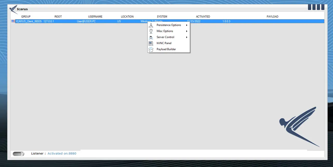 ICARUS RAT Cracked 2024