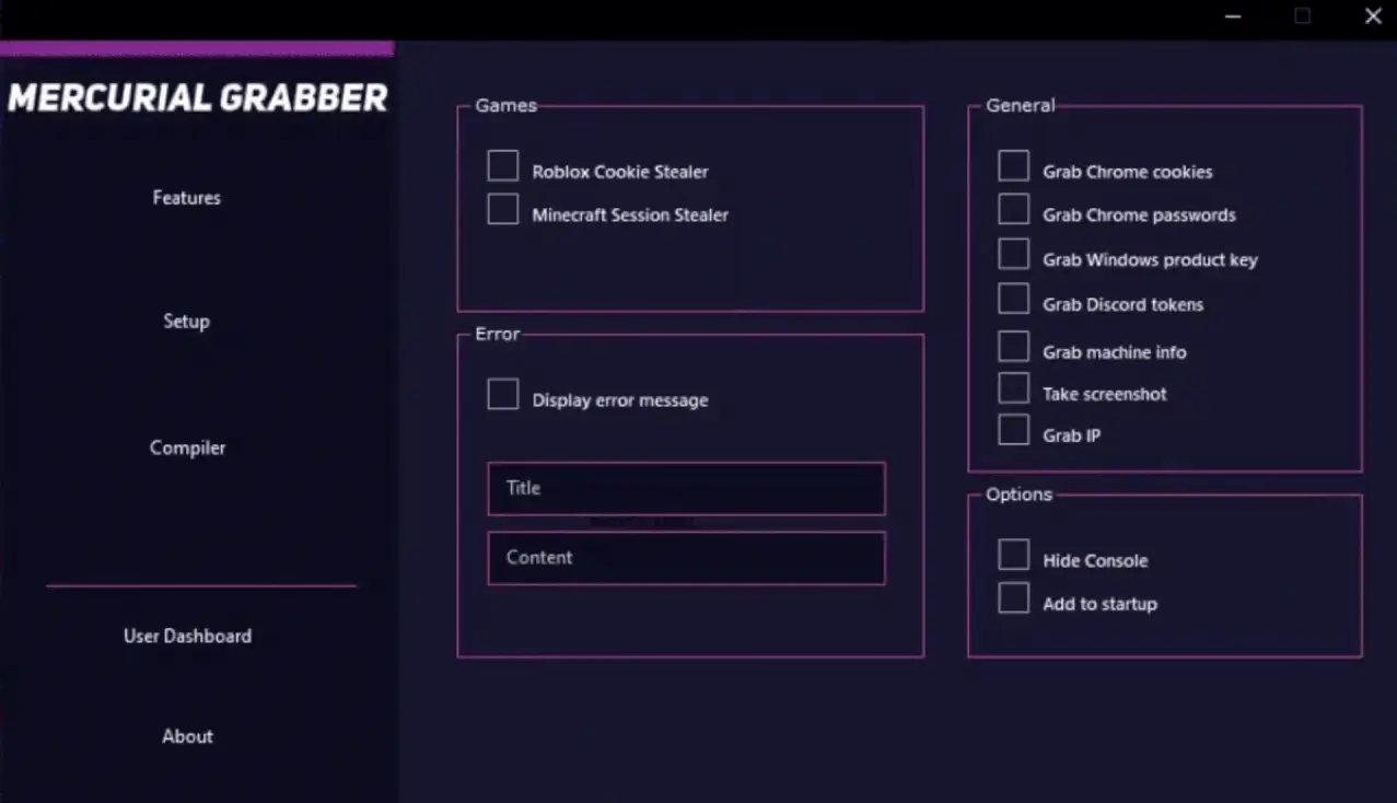 Mercurial Grabber 2024