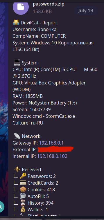 StormKitty Stealer 2025