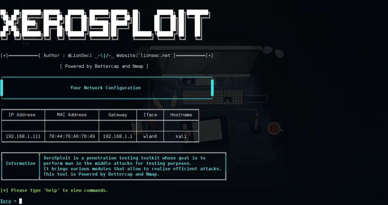 Xerosploit Toolkit 2025