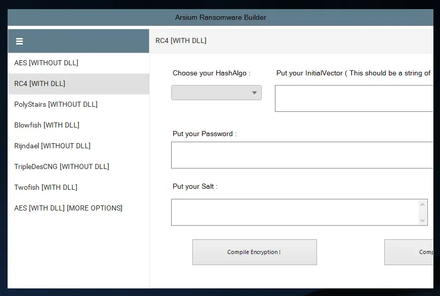 Arsium Ransomware Builder 2025