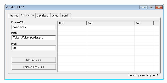 Gaudox Botnet v1.1.0.1