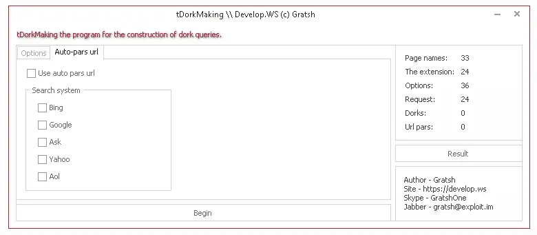 TDork - (DorkGen & Scanner)