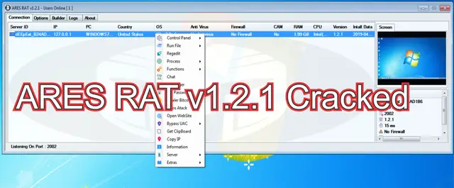 ARES RAT v1.2.1 Cracked