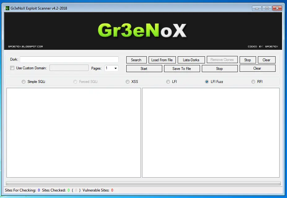 Gr3eNoX Exploit Scanner V4.2